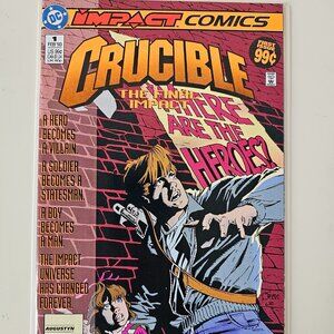CRUCIBLE #1 Feb 1993 DC Impact Comics The Final Impact! First Issue! VF/NM